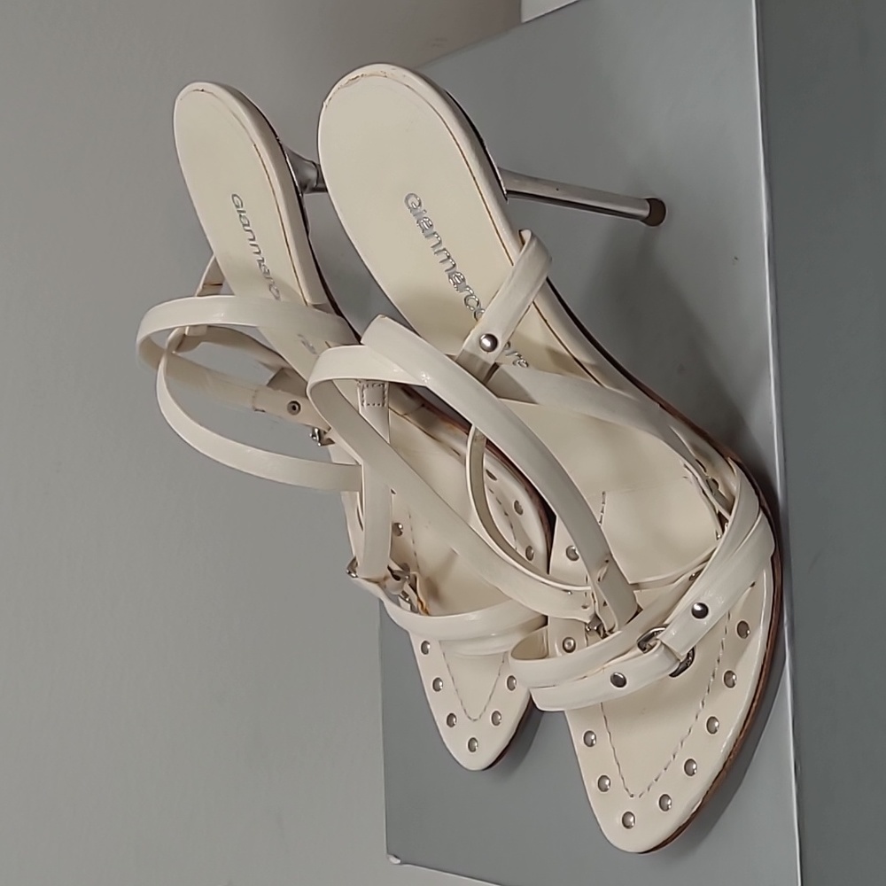 Women's Gianmarco Lorenzi White Sandle - Picture 3 of 11